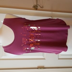 Lucky brand handwash scoop graphic tank